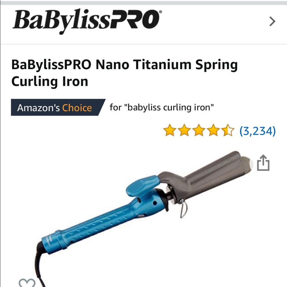 Baybliss hair curler